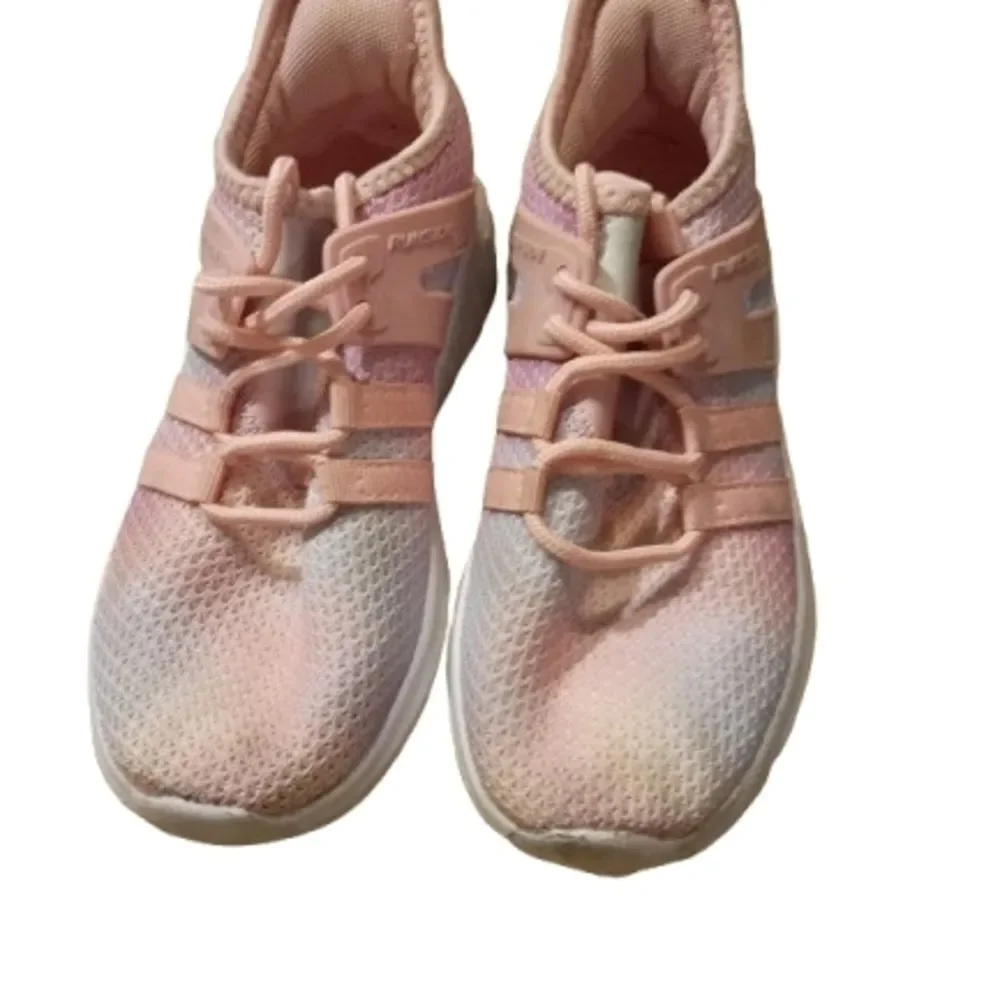 Kids Lightweight Pink Gradient Knit Sneakers